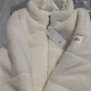 ALO Yoga White Sherpa Jacket